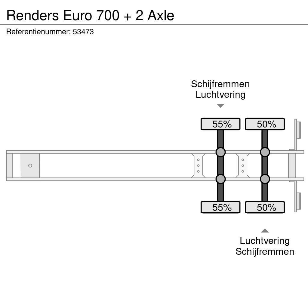 Renders Euro 700 + 2 Axle Kontejnerové návěsy