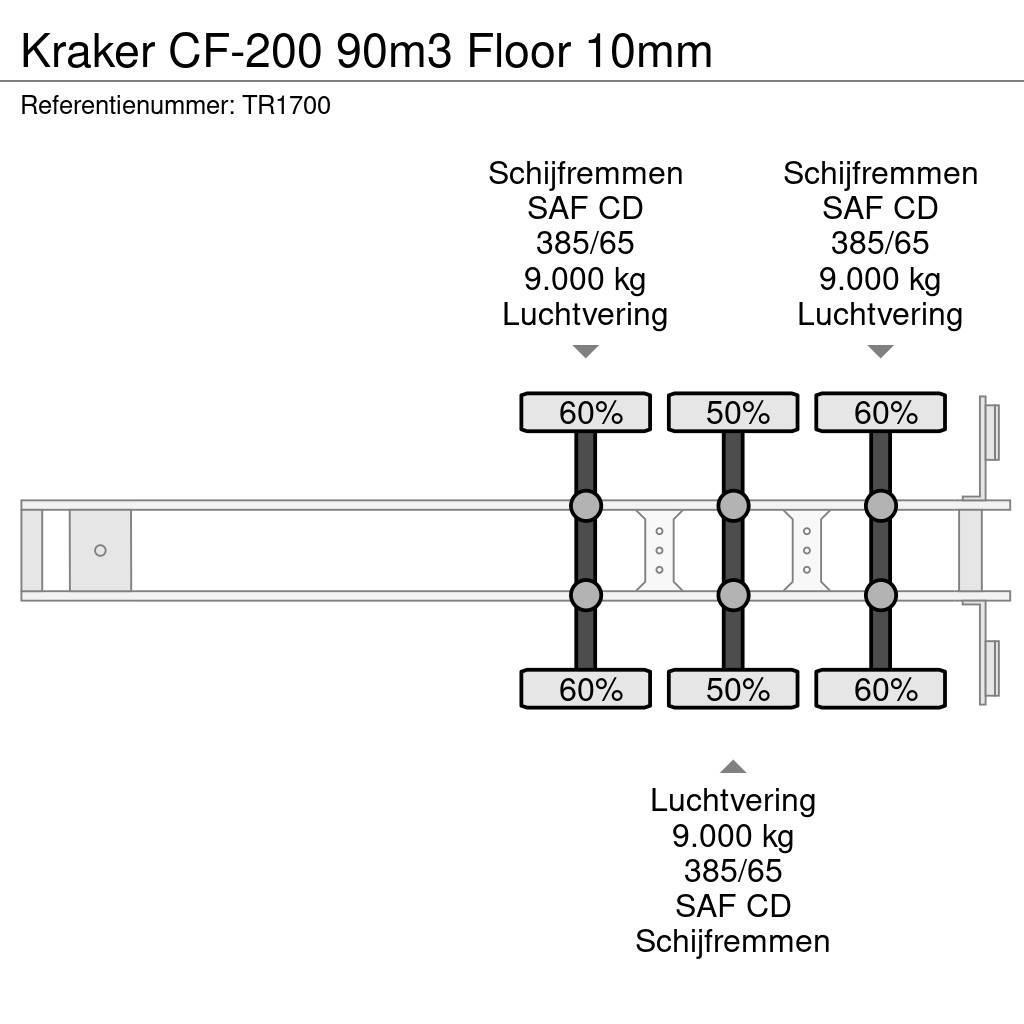 Kraker CF-200 90m3 Floor 10mm Návěsy s pohyblivou podlahou