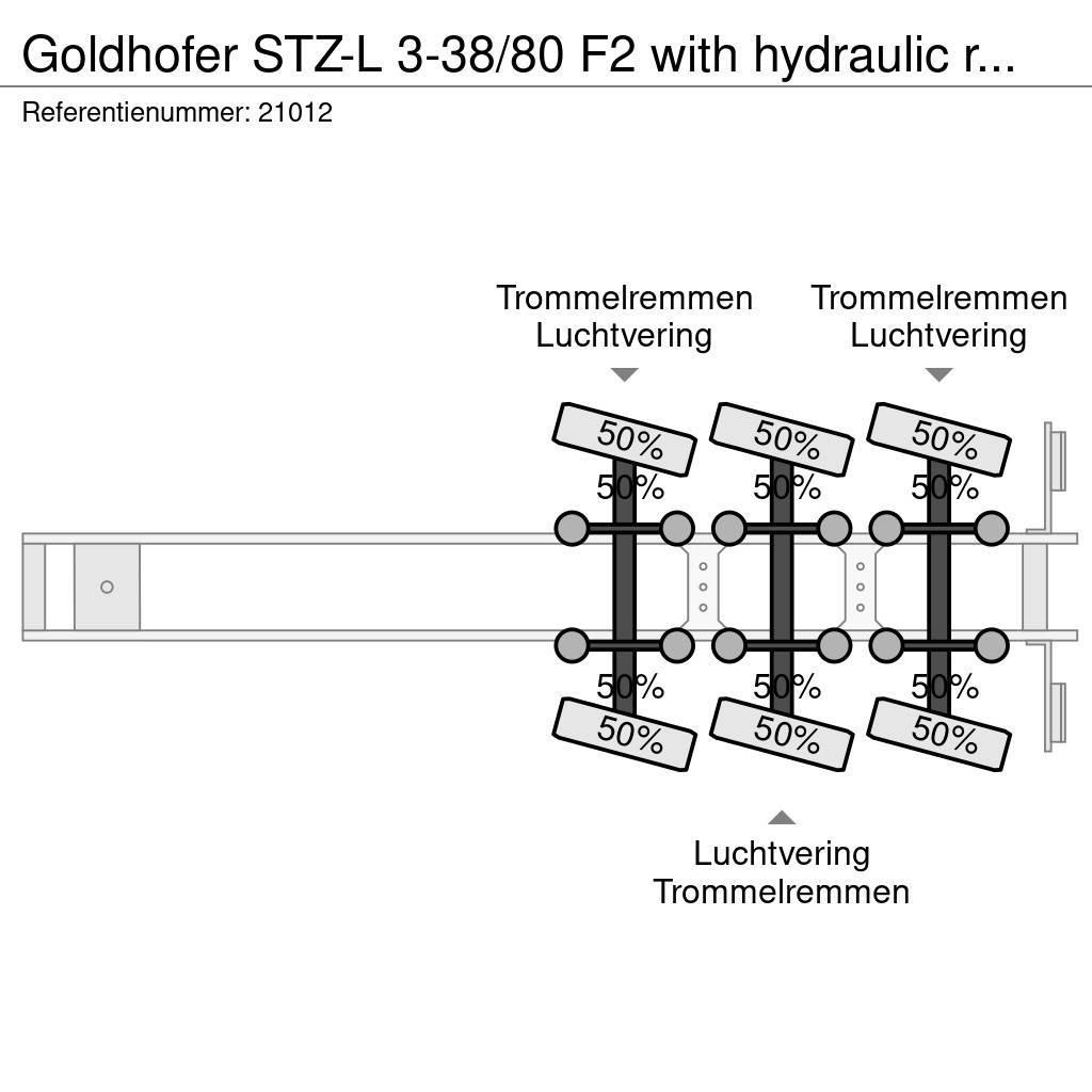 Goldhofer STZ-L 3-38/80 F2 with hydraulic ramps Podvalníkové návěsy