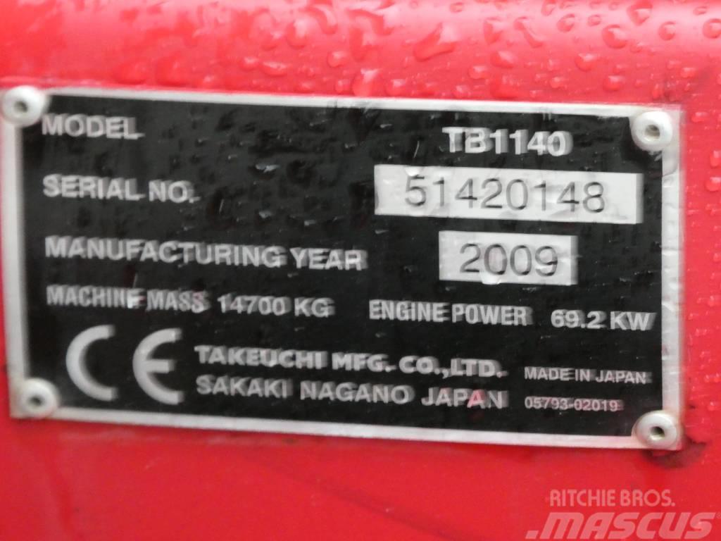 Takeuchi TB1140 + Palfinger PK 7501 + ENGCON Pásová rýpadla