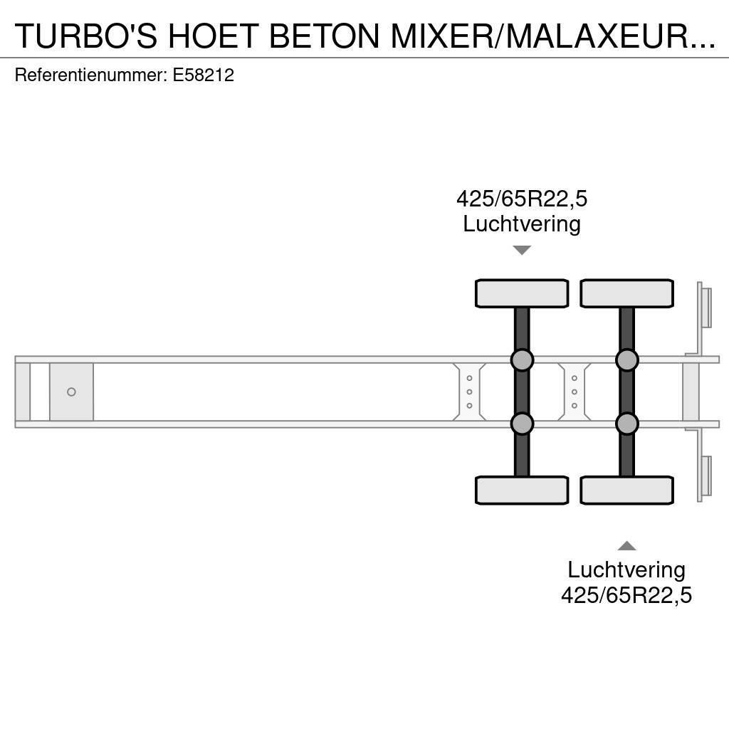  TURBO'S HOET BETON MIXER/MALAXEUR/MISCHER 10M3 +MO Ostatní návěsy