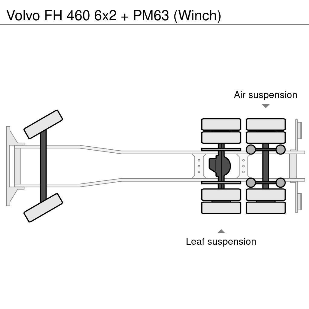 Volvo FH 460 6x2 + PM63 (Winch) Univerzální terénní jeřáby