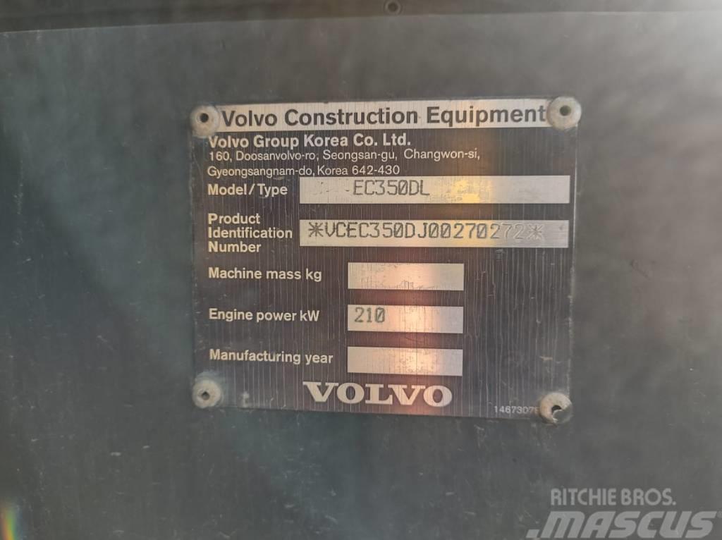 Volvo EC350DL Pásová rýpadla