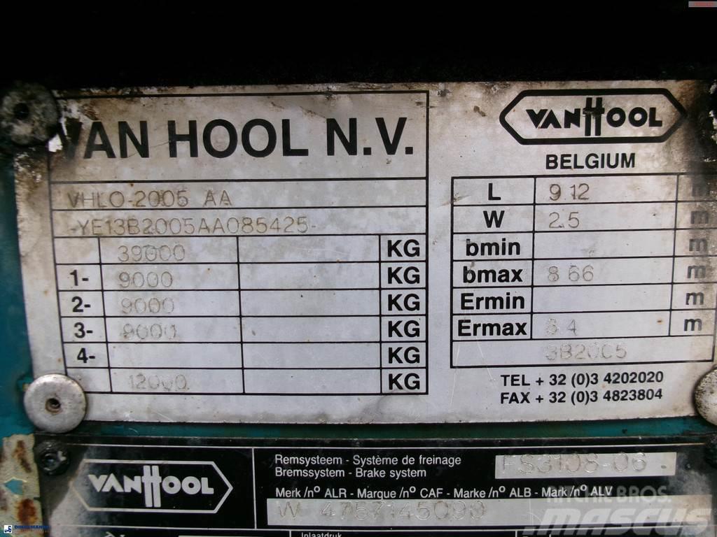 Van Hool 3-axle container chassis 20,30 ft. Kontejnerové návěsy