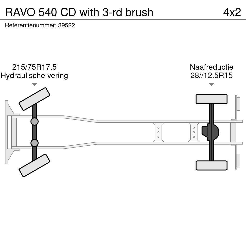 Ravo 540 CD with 3-rd brush Zametací vozy