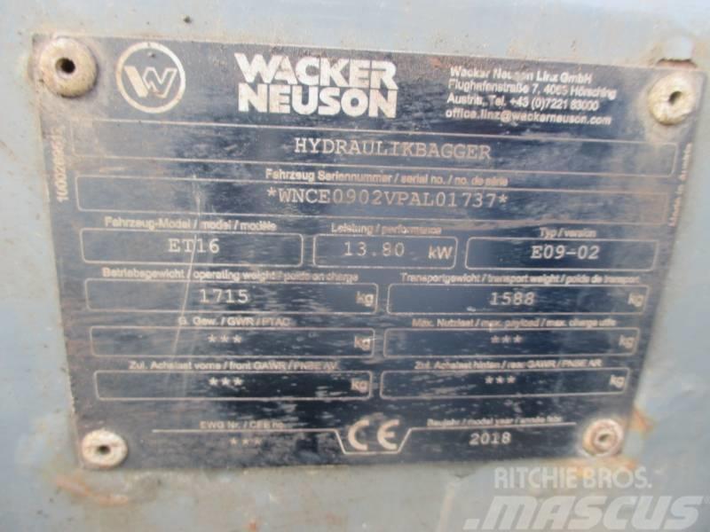 Wacker Neuson ET16 Mini rýpadla < 7t