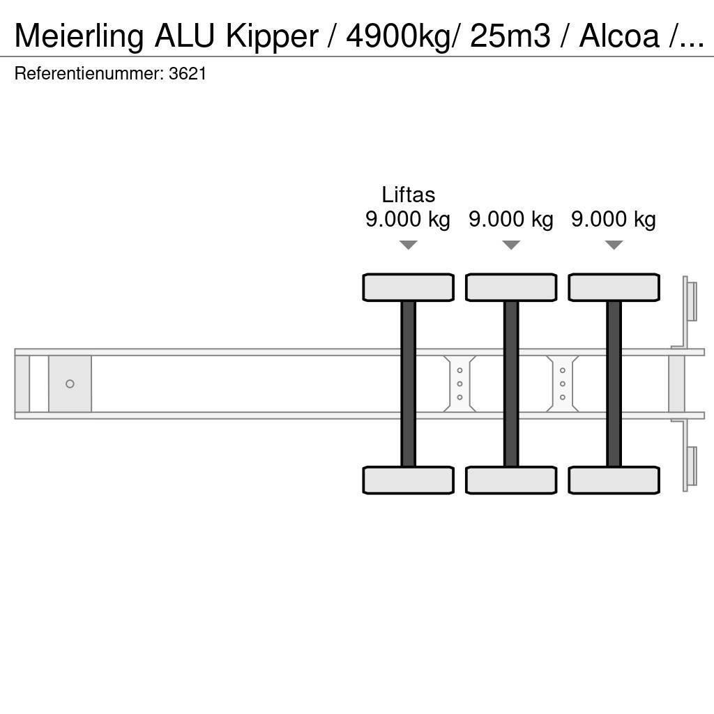 Meierling ALU Kipper / 4900kg/ 25m3 / Alcoa / APK 26-05-2024 Sklápěcí návěsy