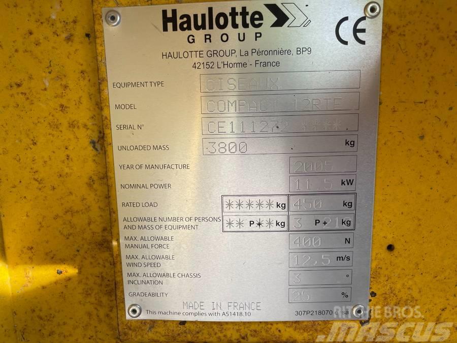 Haulotte Compact 12 RTE Nůžková zvedací plošina