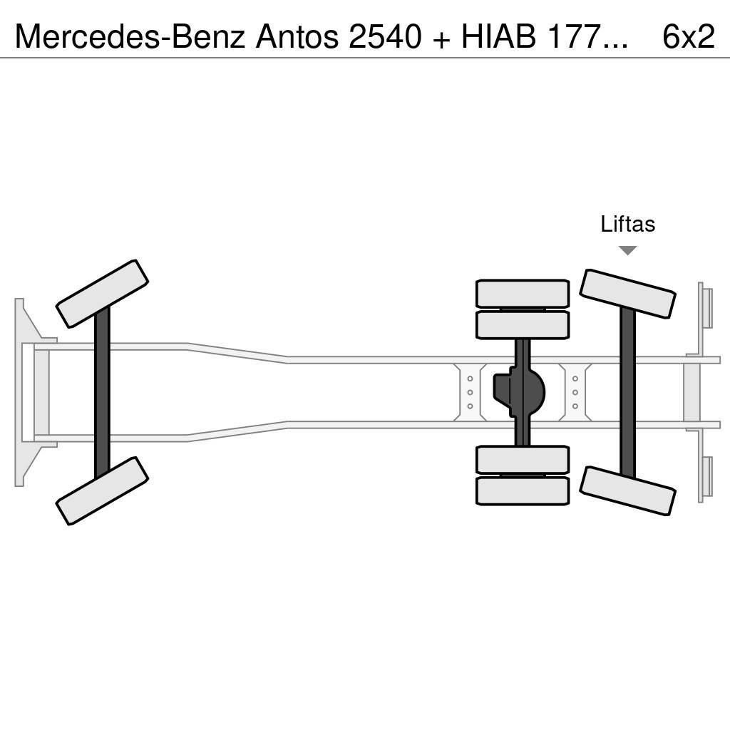 Mercedes-Benz Antos 2540 + HIAB 177K Pro/Hipro Univerzální terénní jeřáby