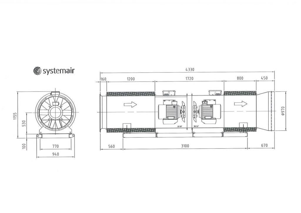  Systemair AXC800-5-18-14 2GC Ostatní podzemní zařízení