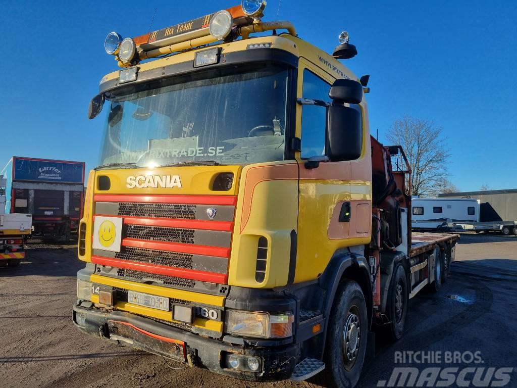 Scania R 144 GB Autojeřáby, hydraulické ruky