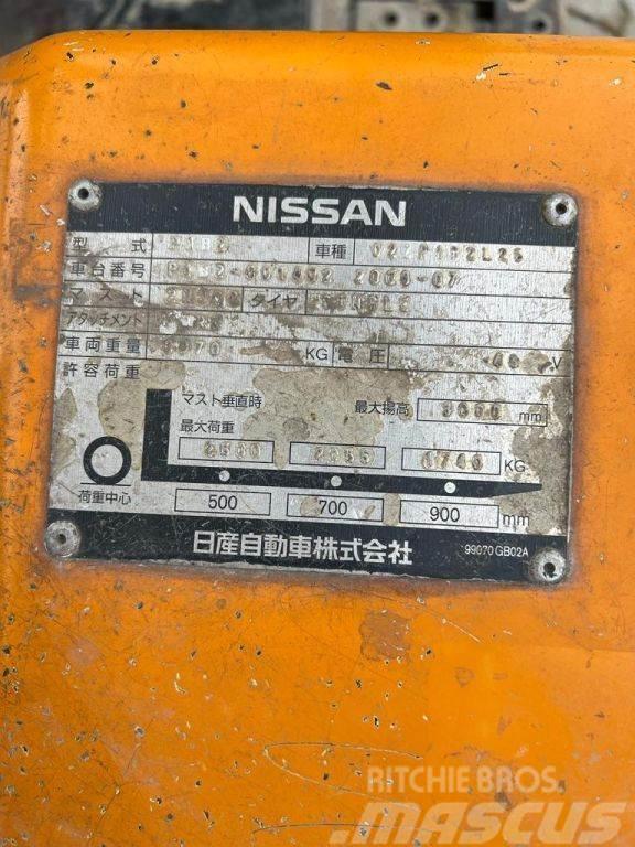 Nissan Duplex, 2.500KG, 4.926hrs!!, no charger 02ZP1B2L25 Akumulátorové vozíky