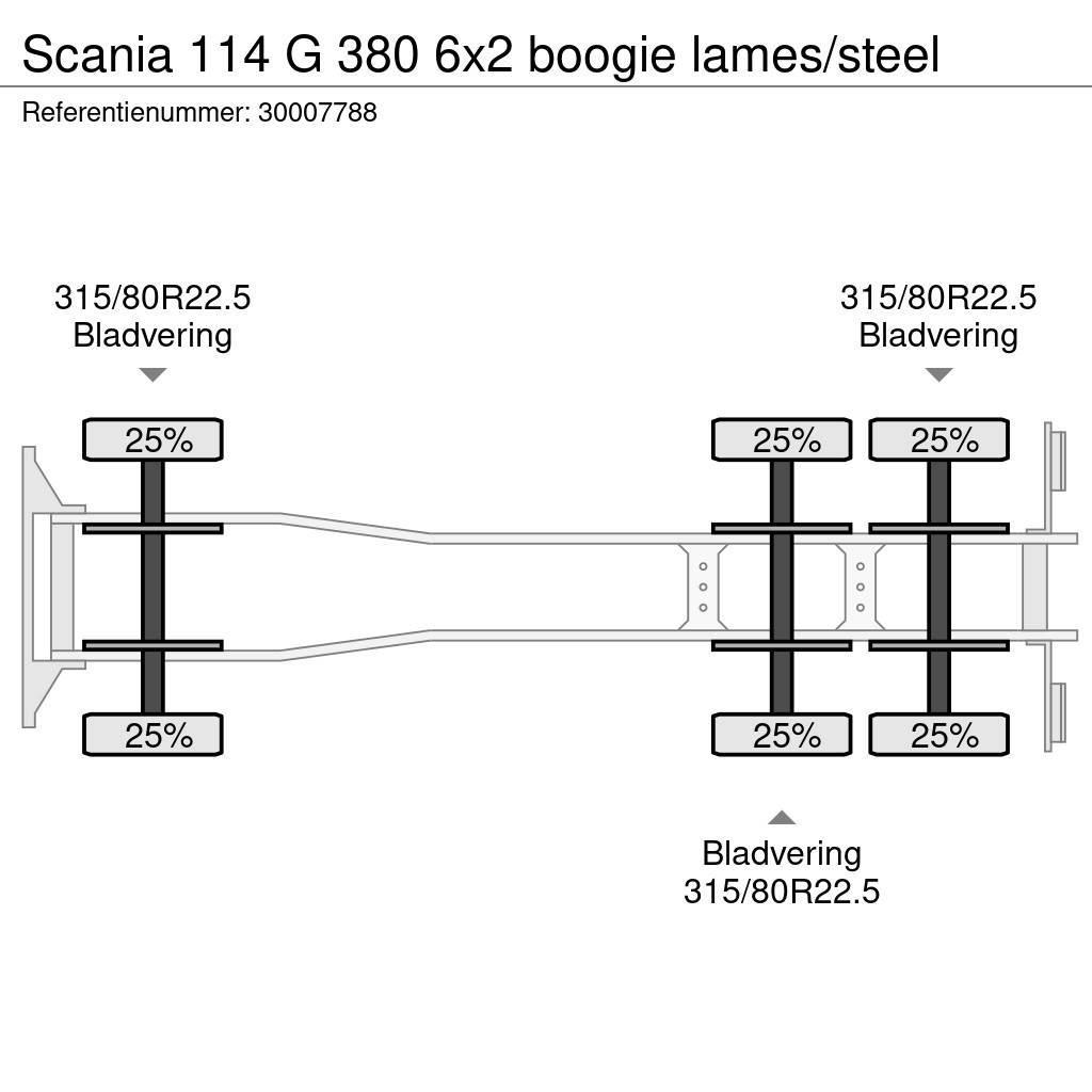 Scania 114 G 380 6x2 boogie lames/steel Nákladní vozidlo bez nástavby