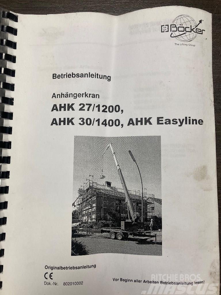 Bocker AHK 27/1200 Easyline Univerzální terénní jeřáby