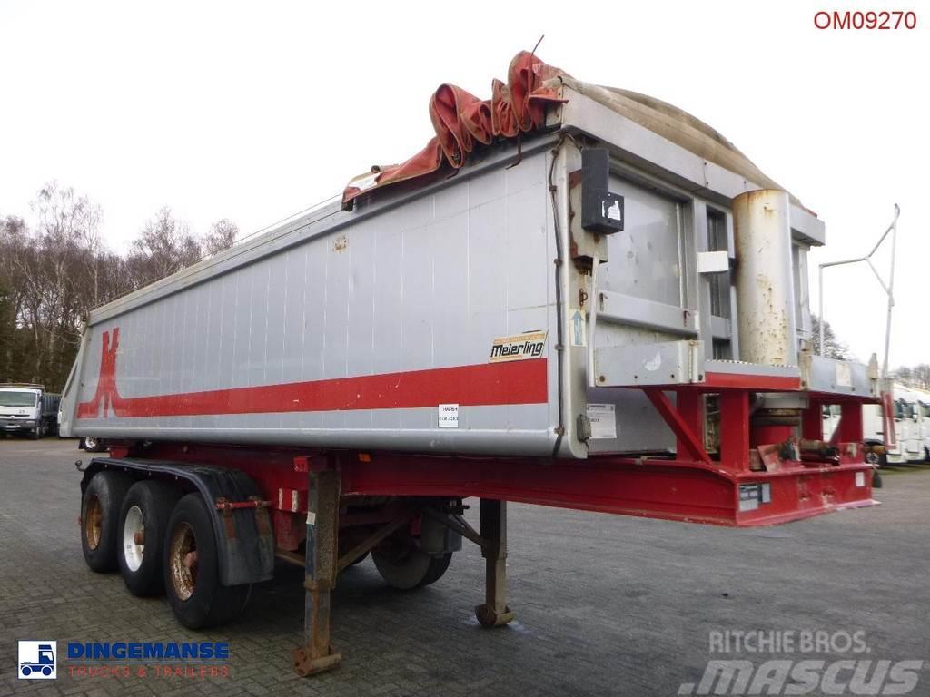 Meierling Tipper trailer alu 21 m3 + tarpaulin Sklápěcí návěsy