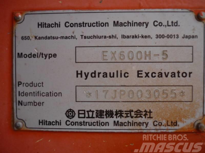 Hitachi EX 600 H-5 Pásová rýpadla