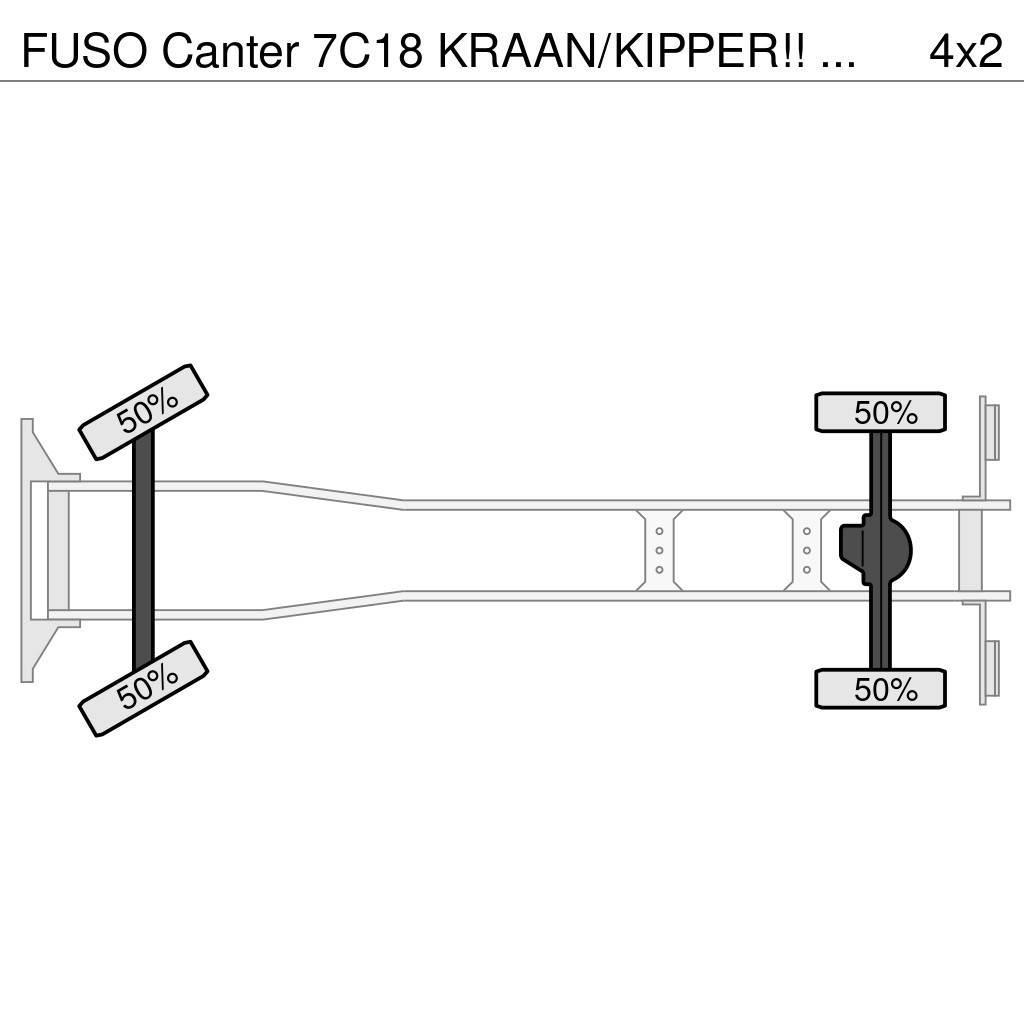 Fuso Canter 7C18 KRAAN/KIPPER!! EURO6!! Univerzální terénní jeřáby