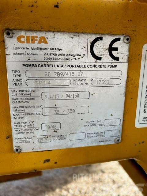 Cifa PC 709 / 415 D7 Nákladní auta s čerpadly betonu