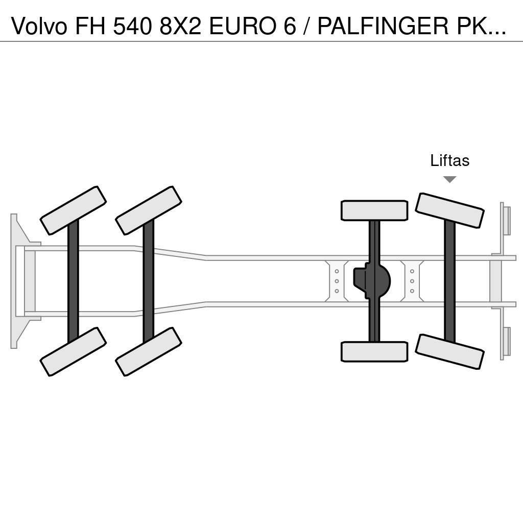 Volvo FH 540 8X2 EURO 6 / PALFINGER PK 92002 KRAAN + FLY Univerzální terénní jeřáby