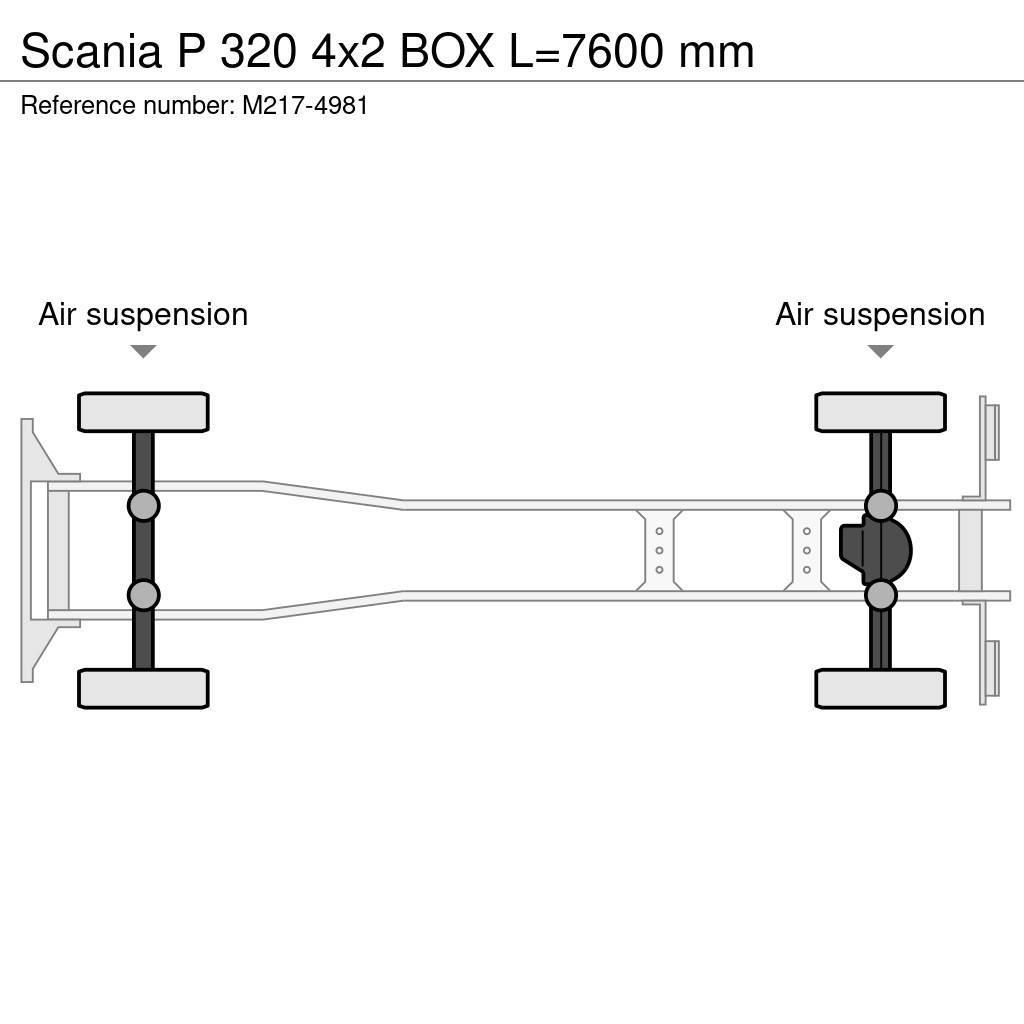 Scania P 320 4x2 BOX L=7600 mm Skříňová nástavba