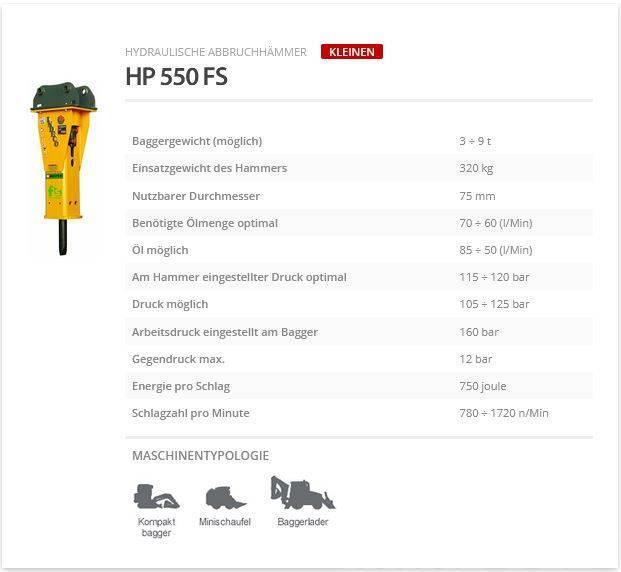 Indeco HP 550 FS Bourací kladiva / Sbíječky