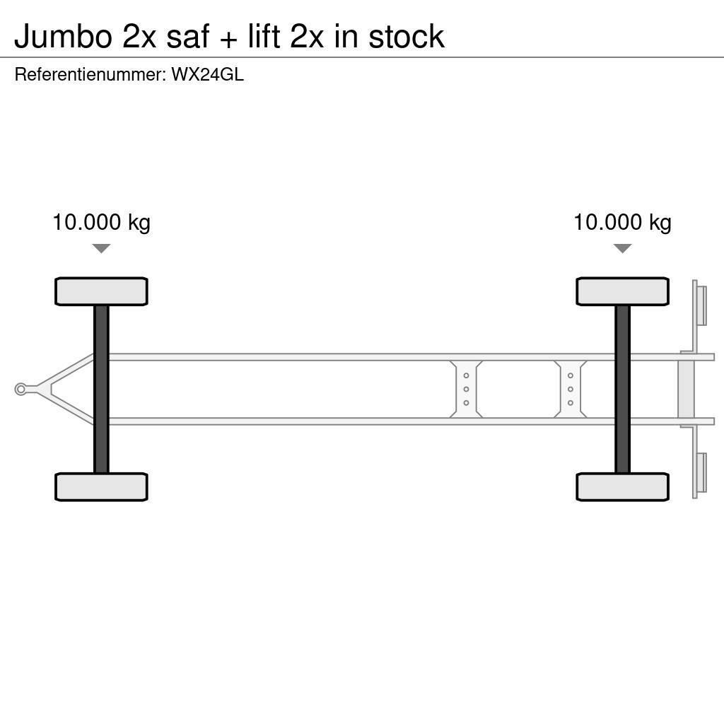Jumbo 2x saf + lift 2x in stock Skříňové přívěsy