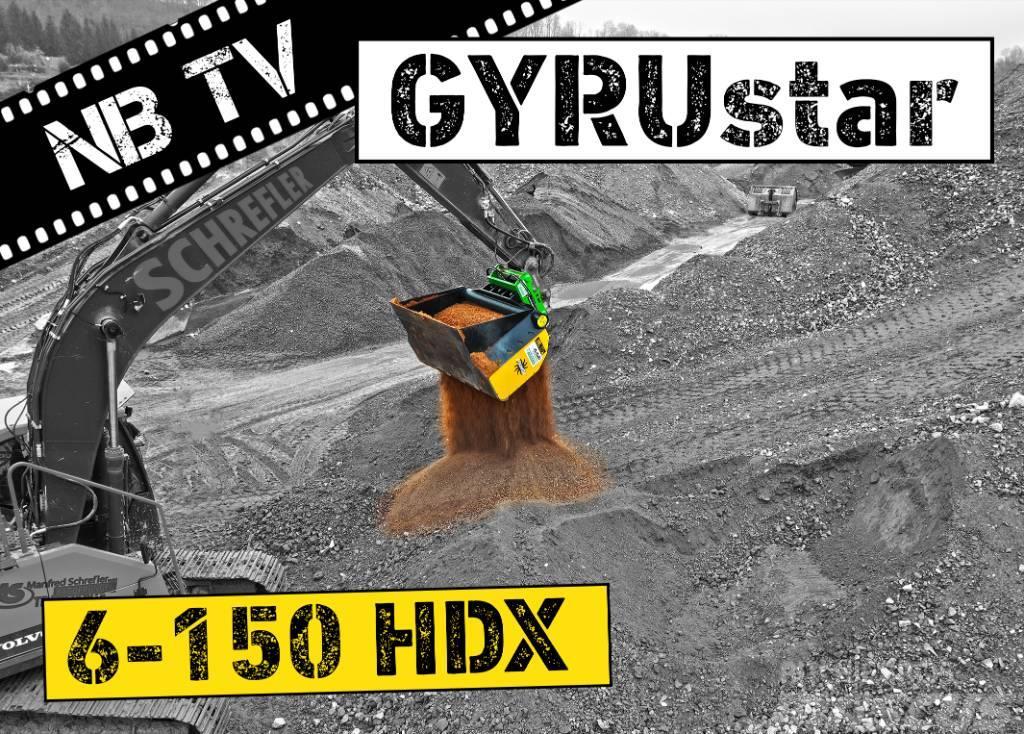 Gyru-Star 6-150HDX (opt Oilquick OQ70/50, Lehnhoff) Prosévací lopaty