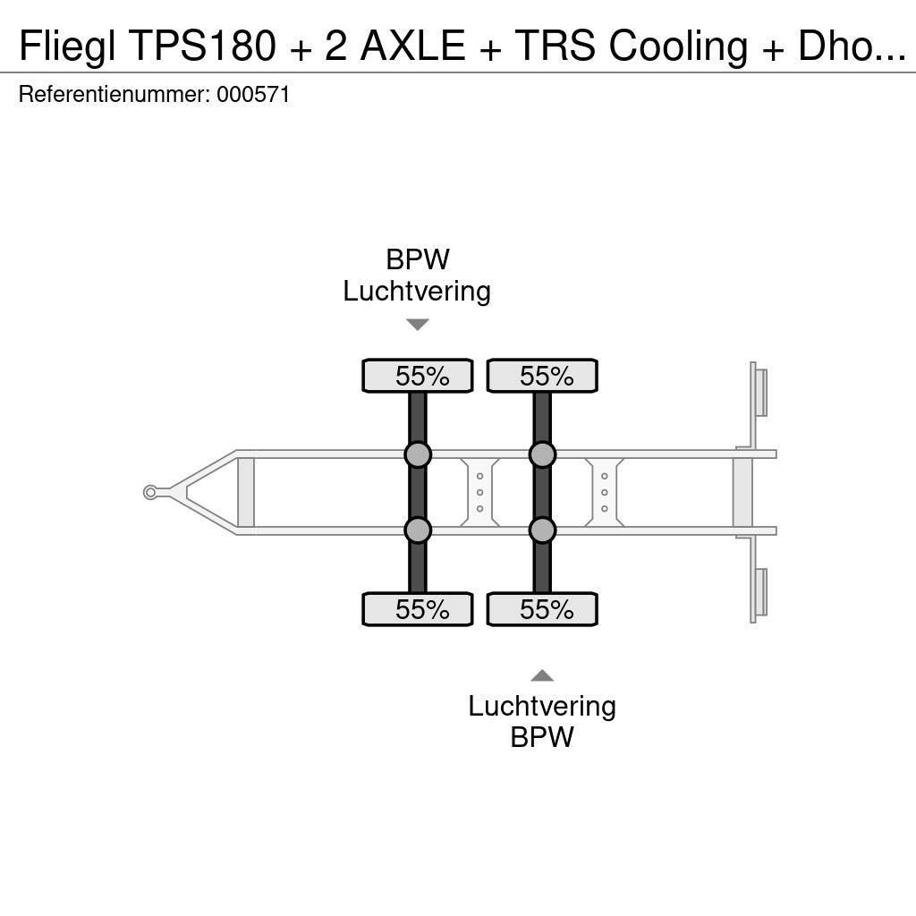 Fliegl TPS180 + 2 AXLE + TRS Cooling + Dhollandia Lift Chladírenské přívěsy