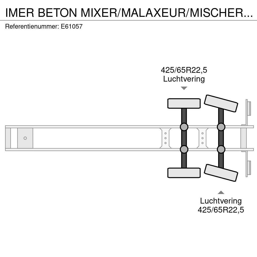 Imer BETON MIXER/MALAXEUR/MISCHER-10M3- STEERING AXLE Ostatní návěsy