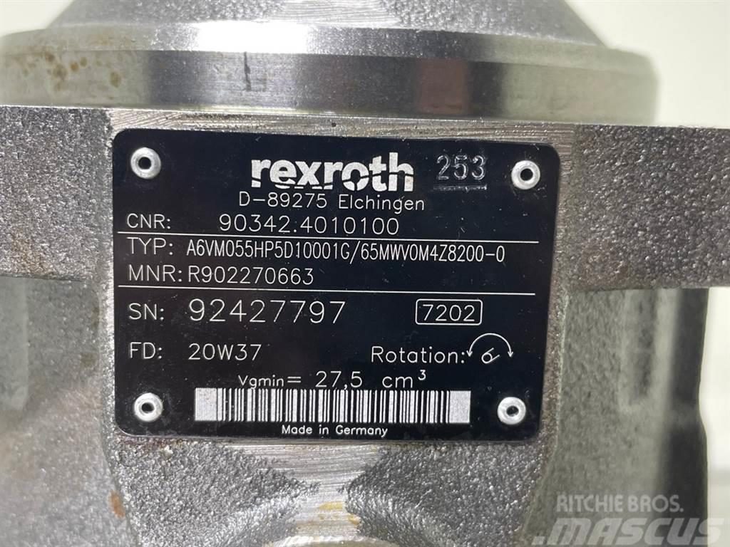Rexroth A6VM055HP5D10001G-R902270663-Drive motor/Fahrmotor Hydraulika