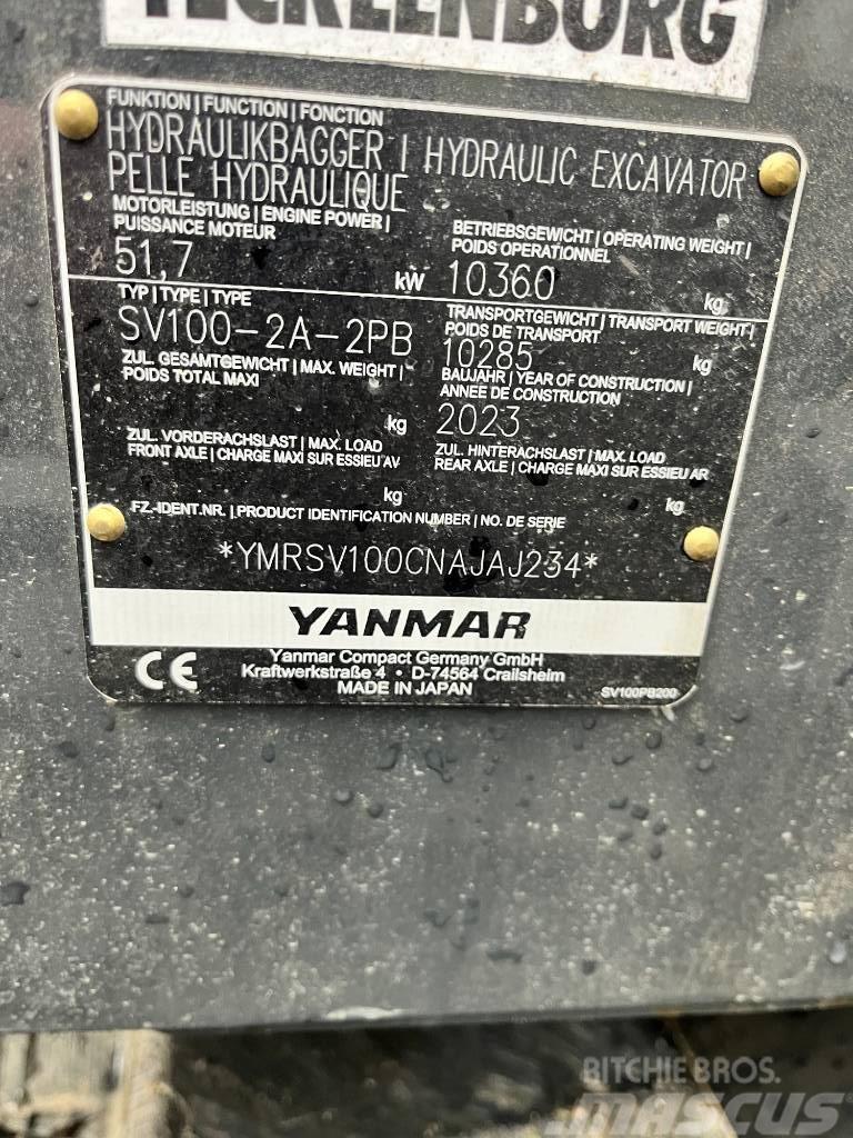 Yanmar SV100-2A 2PB Verstellausleger Powertilt HS08 Midi rýpadla 7t - 12t