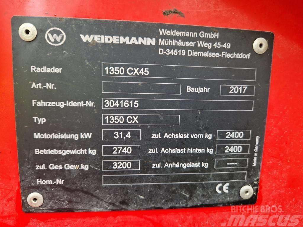 Weidemann 1350 CX45 Hoflader Radlader Hofschlepper Čelní nakladače a rypadla