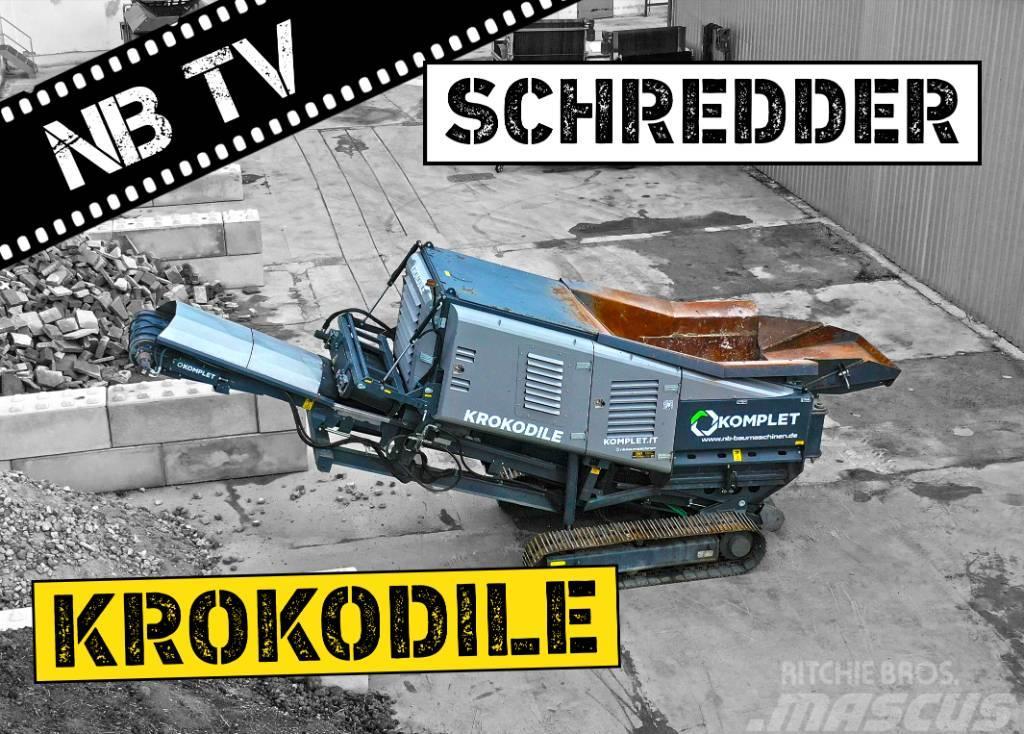 Komplet Mobiler Schredder Krokodile - bis zu 200 t/h Drtiče odpadu