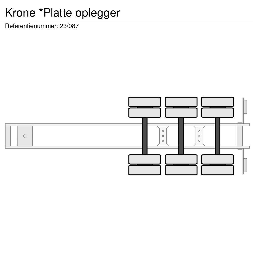 Krone *Platte oplegger Valníkové návěsy/Návěsy se sklápěcími bočnicemi