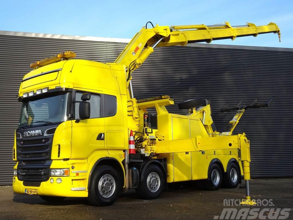 Scania R500 8x4 / ABSCHLEPP - KRAN / TOW TRUCK - CRANE Autojeřáby, hydraulické ruky