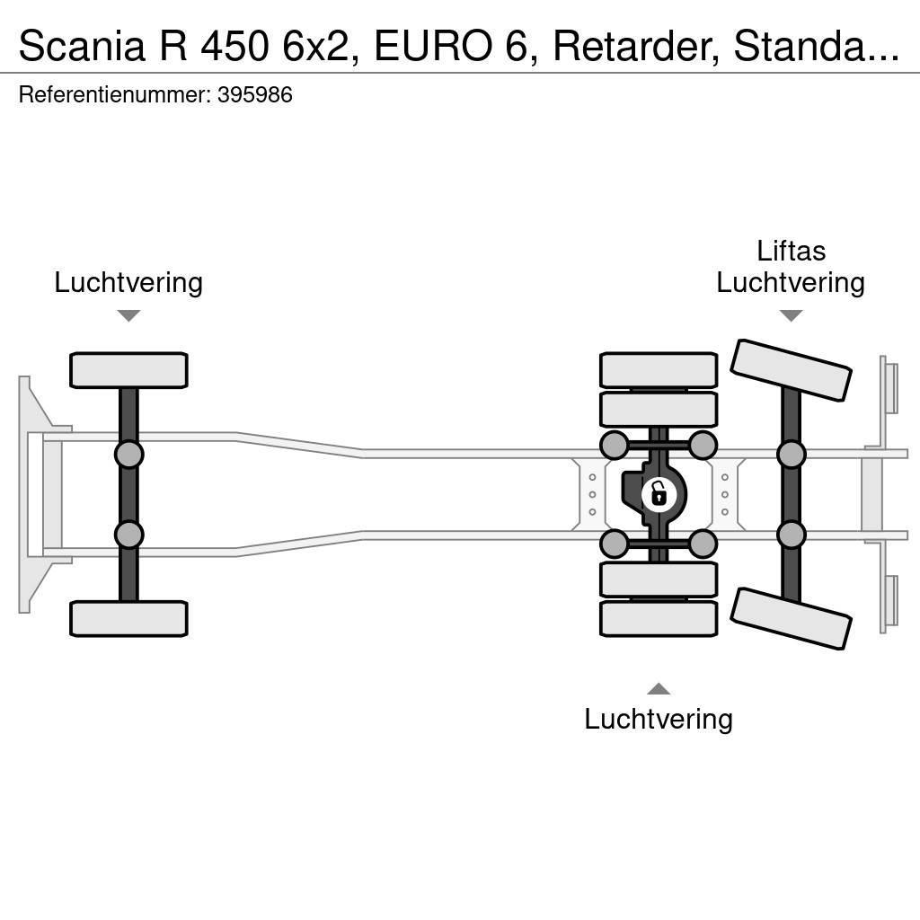Scania R 450 6x2, EURO 6, Retarder, Standairco, Combi Zaplachtované vozy
