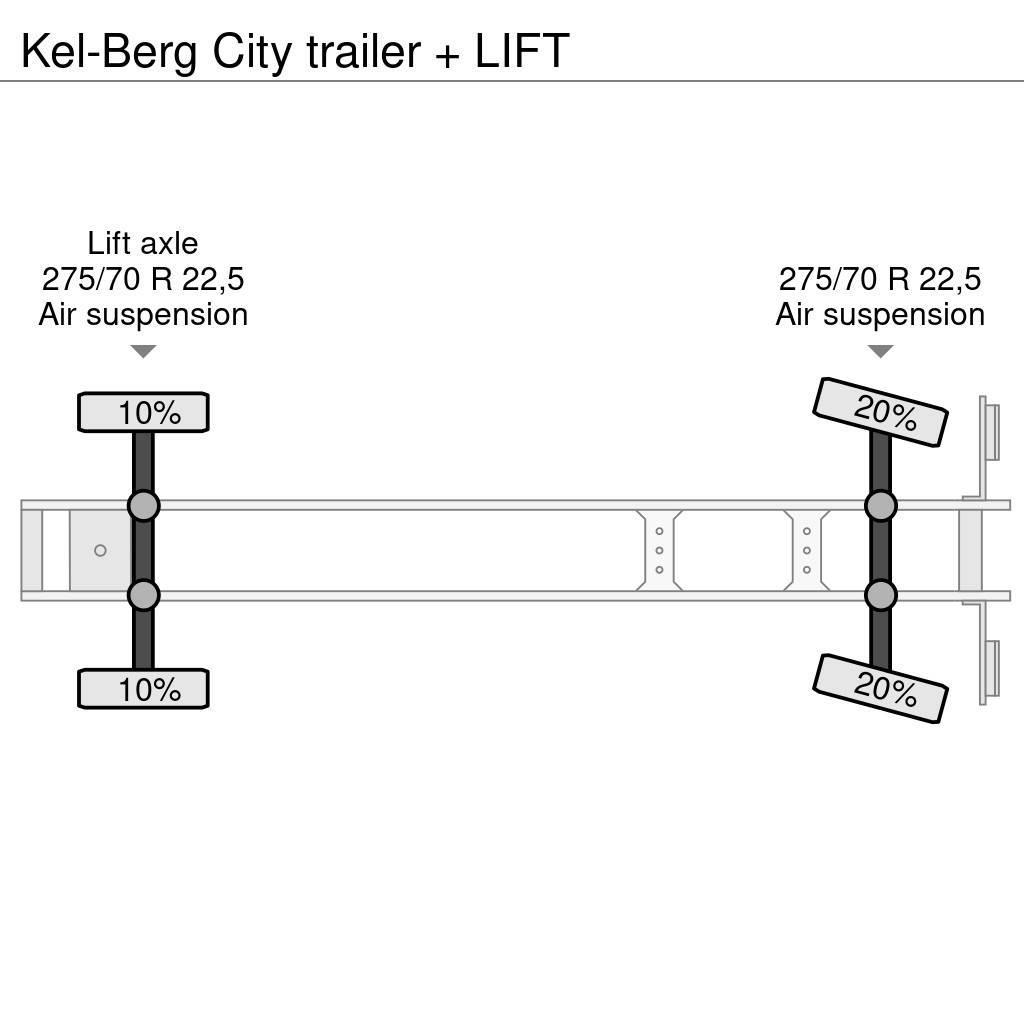 Kel-Berg City trailer + LIFT Plachtové návěsy