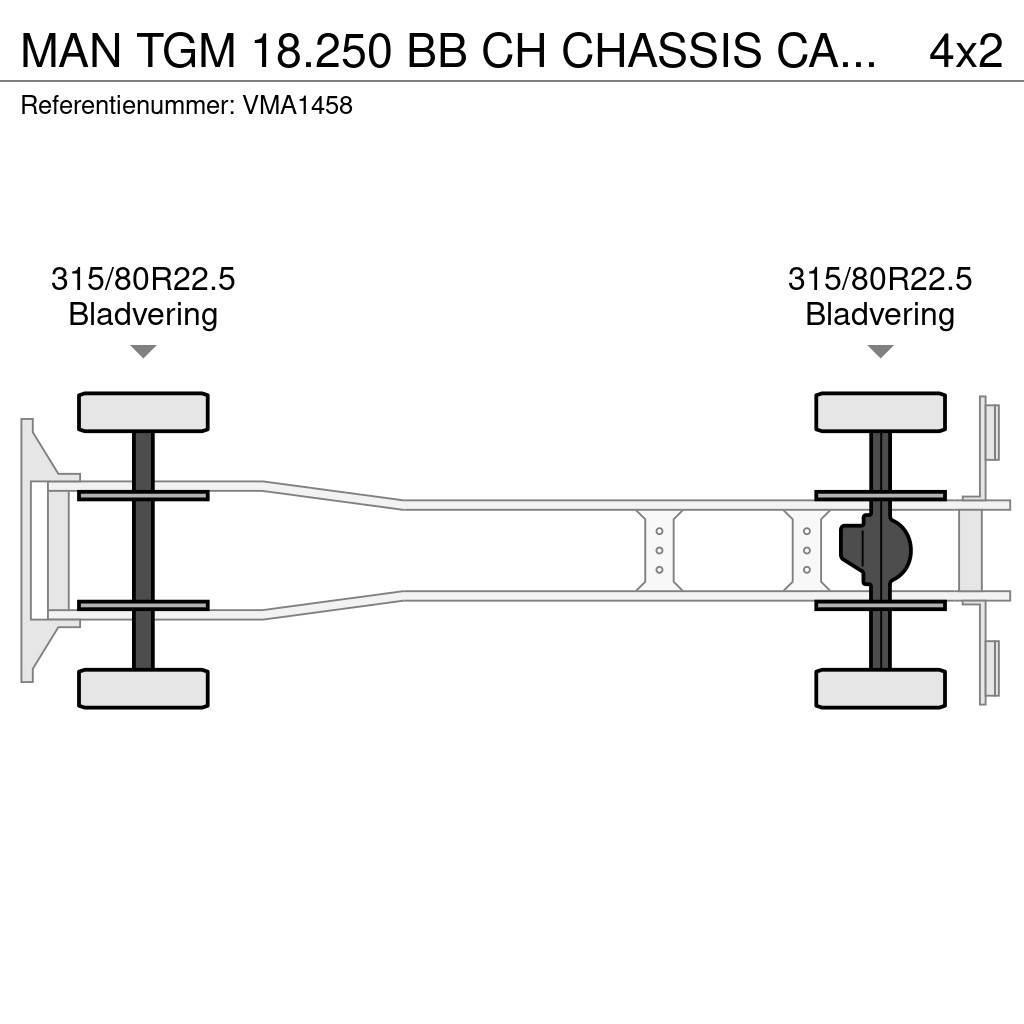 MAN TGM 18.250 BB CH CHASSIS CABIN RHD Nákladní vozidlo bez nástavby