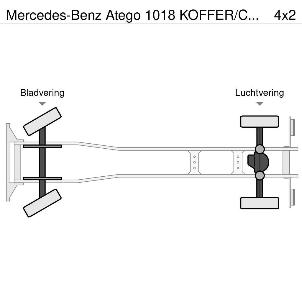 Mercedes-Benz Atego 1018 KOFFER/CAISSE + D'HOLLANDIA 1500 KG Skříňová nástavba