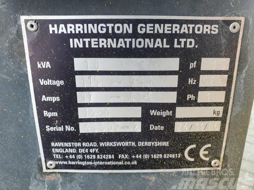 Harrington 10 kVA Naftové generátory