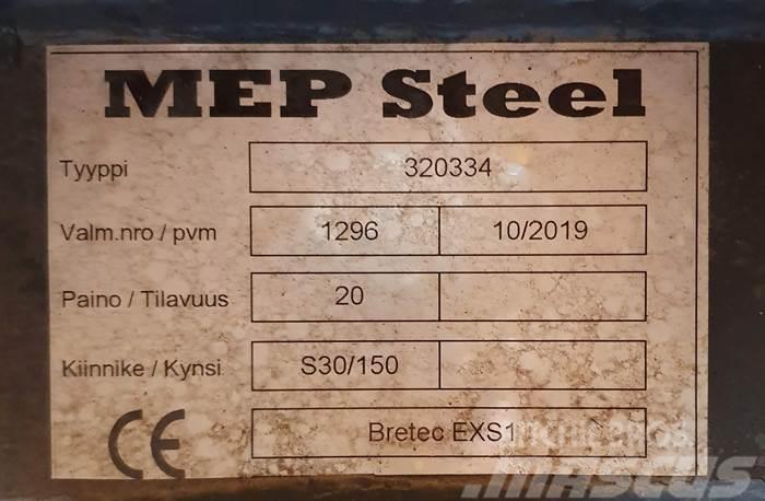  MEP Steel BRETEC EXS1 ISKUVASARAN KIINNIKELEVY S30 Rychlospojky