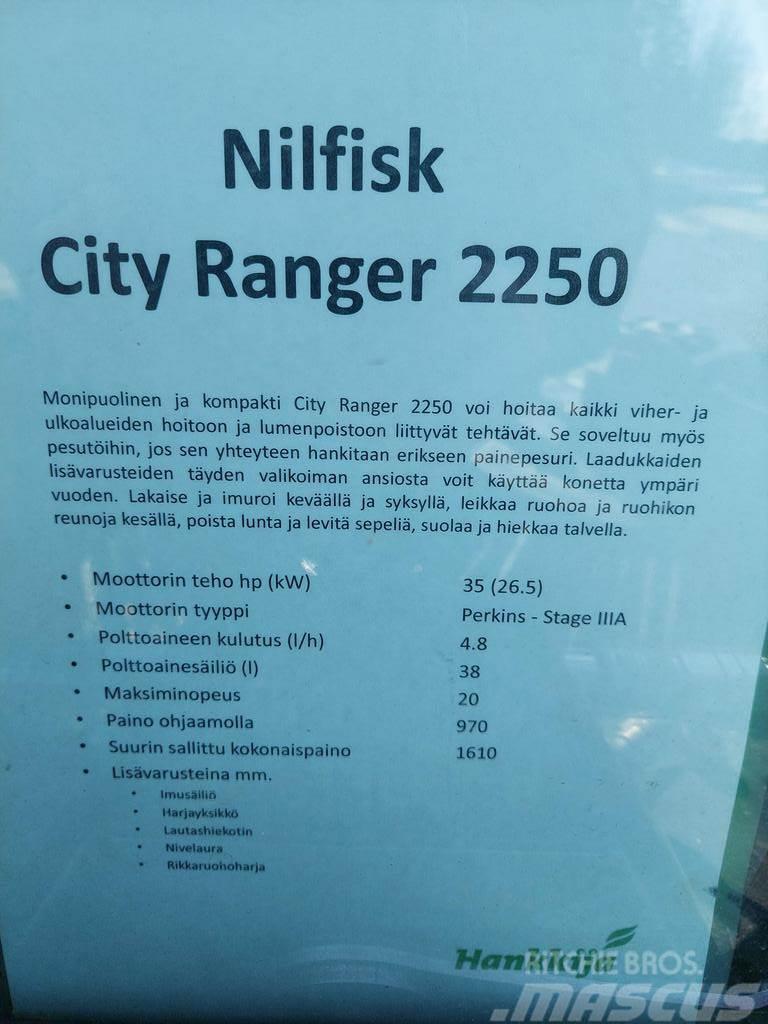  MUUT YMPÄRISTÖKONEET NILFISK CITY RANGER 2250 Další komunální stroje