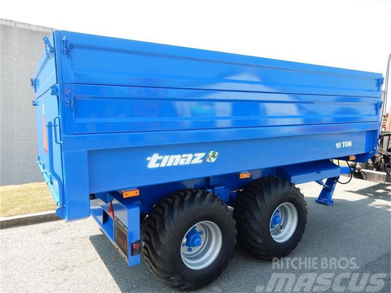 Tinaz 10 tons dumpervogn med 2x30 cm ekstra sider Další komunální stroje