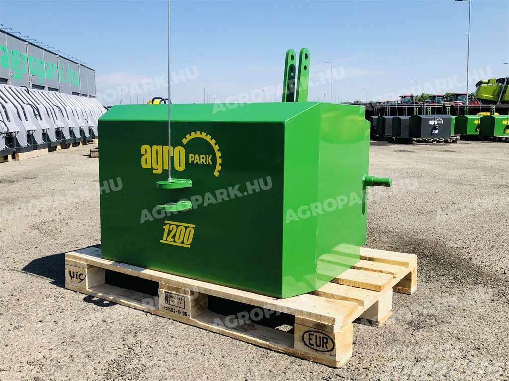  1200 kg front hitch weight, in green color Přední závaží
