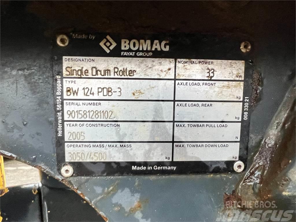 Bomag BW 124 PDB-3 - 3.000 kg. / Tromle / 1.400T Tahačové válce
