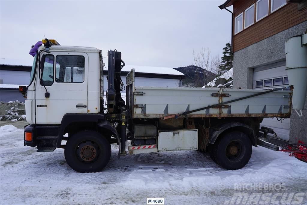 MAN 13.232 FA 4x4 crane truck w/ HIAB 5 T/M & tipper Autojeřáby, hydraulické ruky