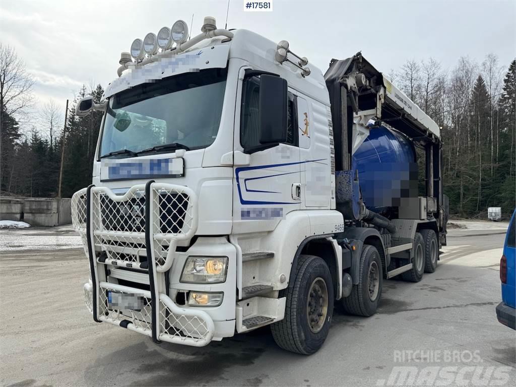 MAN TGS 35.540 8x4 concrete truck with band WATCH VIDE Domíchávače betonu