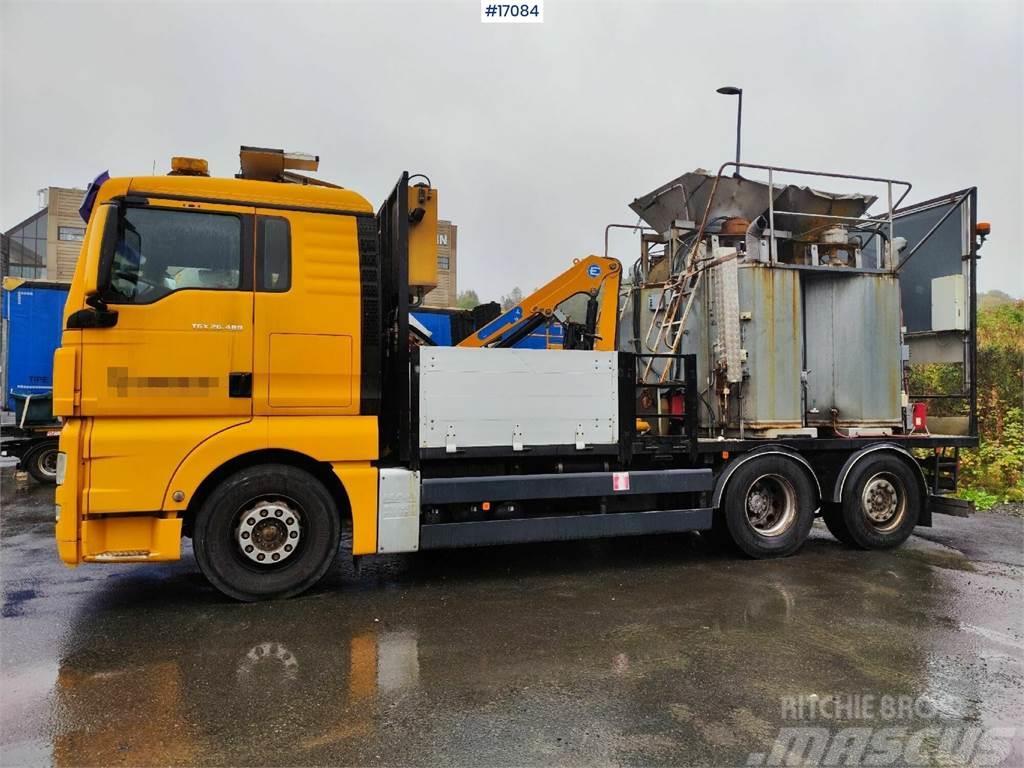 MAN TGX 26.480 Boiler truck with crane. Rep object Komunální / Multi-užitková vozidla