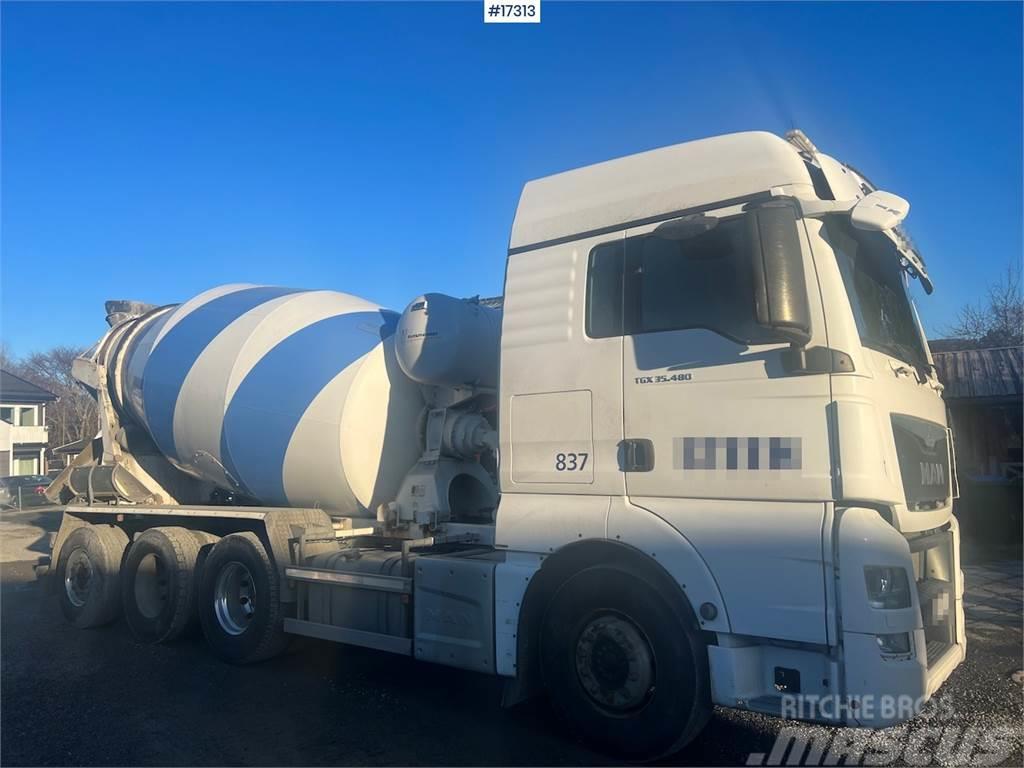 MAN TGX 35.480 8x4 Concrete truck w/ Putzmeister super Domíchávače betonu