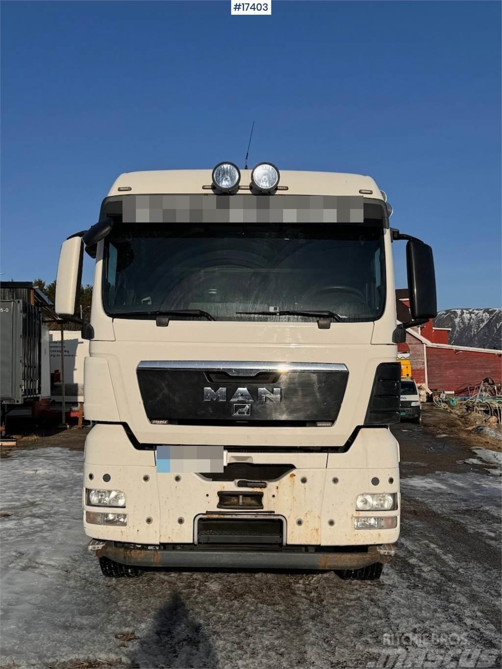 MAN TGX 35.480 8x4 flatbed truck w/ driving bridges Valníky/Sklápěcí bočnice